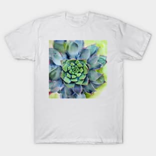 Watercolor succulent T-Shirt